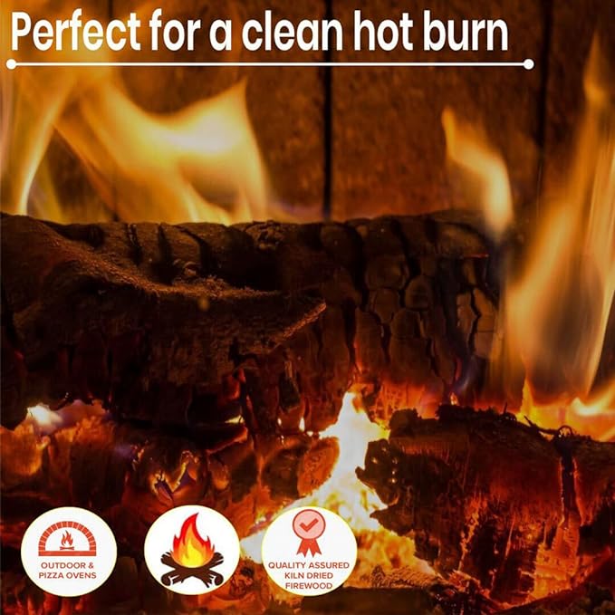 Old Potter Kiln Dried Firewood, ~1.5 Cu Ft ~ 38-45 lbs, for Solo Stove, Firepits and Fireplaces or Cooking, 16 Inch Logs, Cherry