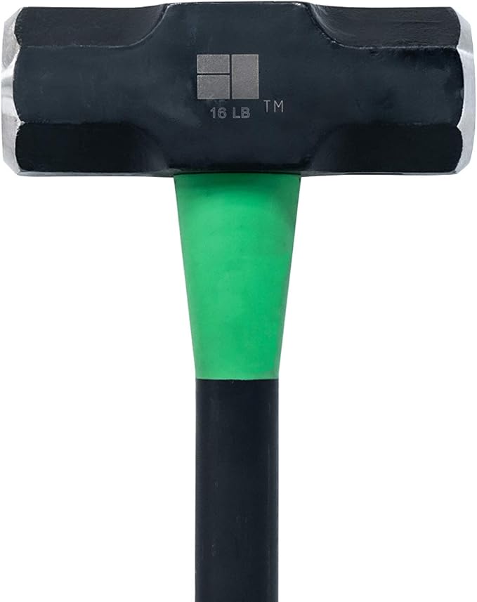 Hooyman Sledge and Club Hammer with Heavy Duty Construction, Ergonomic No-Slip H-Grip Handle, Fiberglass Core, High Strength Steel for Construction, Gardening, Land Management, Yard Work, and Outdoors