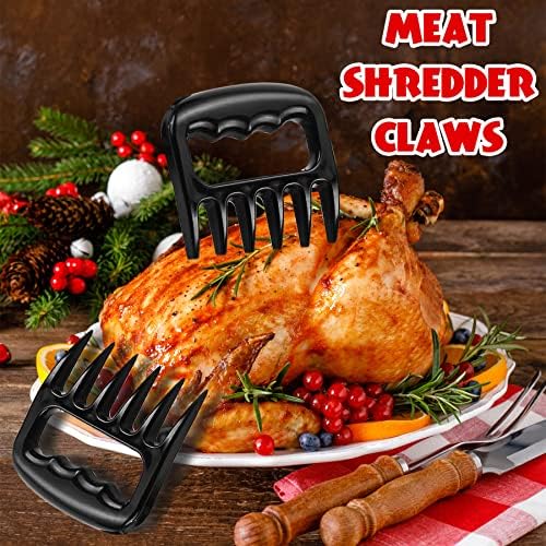 ROMANTICIST 23pcs Heavy Duty Grilling Gifts for Men Dad Fathers Day, Extra Thick BBQ Accessories Tools Set, Stainless Steel Grill Utensils Kit with Meat Claws,Canvas Bag for Outdoor Camping Brown