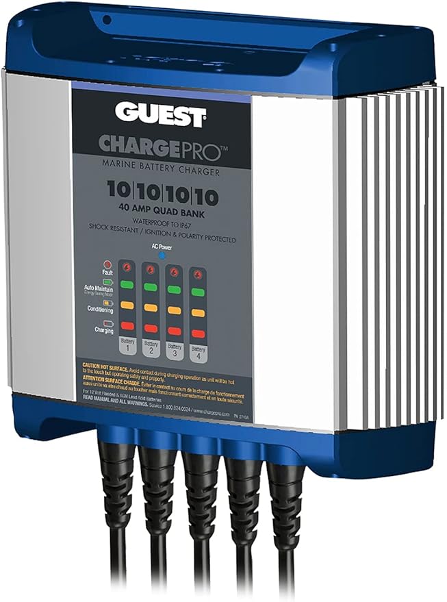 Guest 2740A Guest On-Board Battery Charger 40A / 12V; 4 Bank; 120V Input
