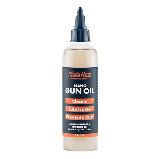 Made Here Premium Lubricating Gun Oil with Nano Technology – Made in The USA – Superior Corrosion Protection & Long-Lasting Performance – 4oz
