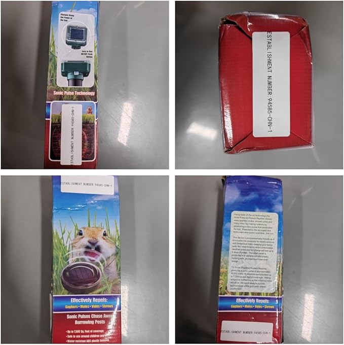 Mole Repellent Solar Powered, 8 Pack Gopher Repellent Ultrasonic Mole Stakes Spike Deterrent for Yard, Solar Rodent Repeller Outdoor,Get Rid of Vole Groundhog Chipmunk Snake Rodent Lawns Gardens Farms