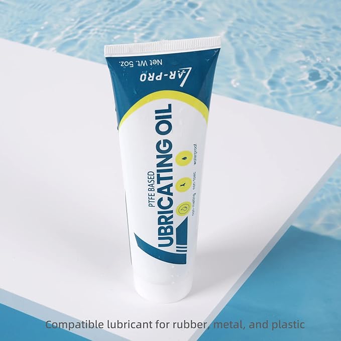 AR-PRO General-Purpose Lubricant for Swimming Pool, 5oz, Long-Lasting Lube for Pool O-Rings and Gaskets, Valve and More - Industry Standard Teflon-Based Lubricant and Sealant