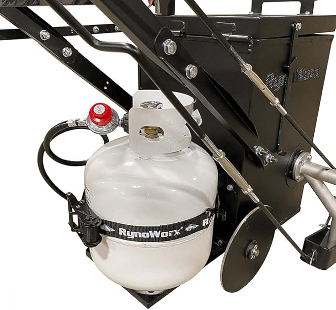 Asphalt Kingdom - RY10 Pro Melter Applicator for Filling Asphalt Cracks - 4-Wheel Designed Safe, Reliable, Efficient Crack Seal Machine - 12.5 Gallon