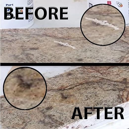 RocketGel 25 Minute Professional Epoxy Countertop Kit for Granite, Tile, and Quartz Countertop Repair Kit, Tile Crack Repair, Chips and Fills Epoxy Grout