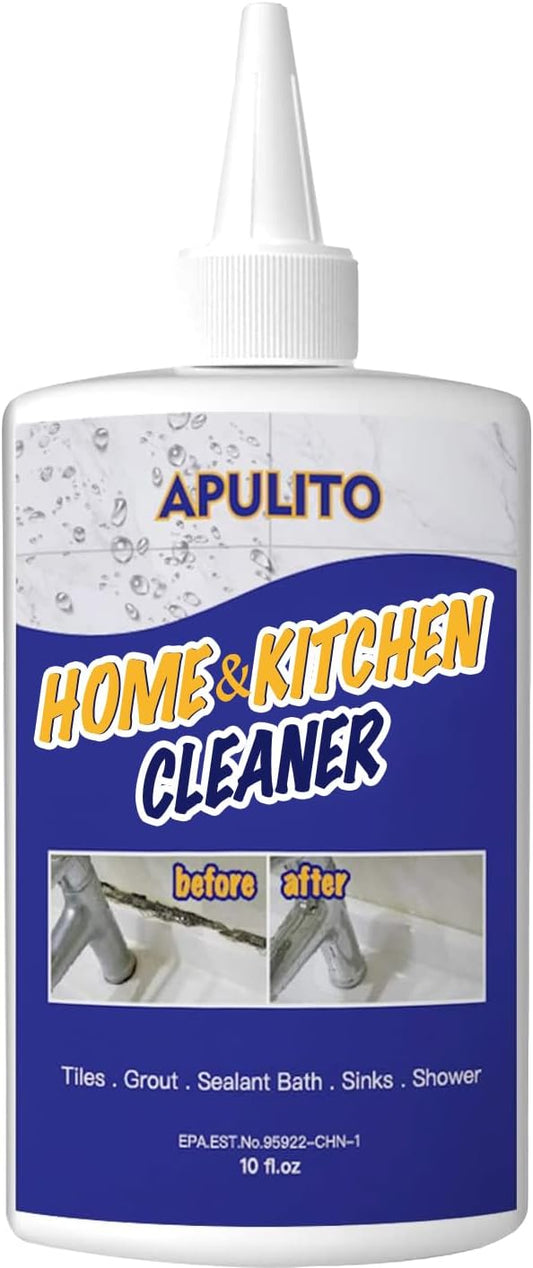 APULITO Household Cleaner Gel for Bathroom Shower Kitchen Tile Grout, Sinks Countertops 10 Fl Oz (Pack of 1)
