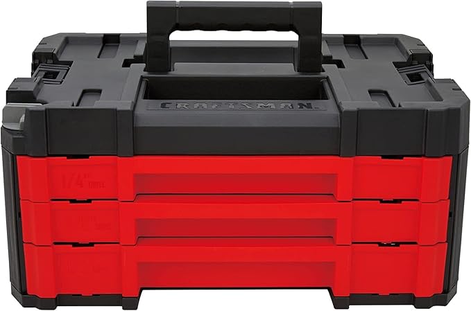 CRAFTSMAN Mechanics Tool Set, 230-Piece Hand Tool and Socket Set with 3-Drawer Tool Box (CMMT45305)