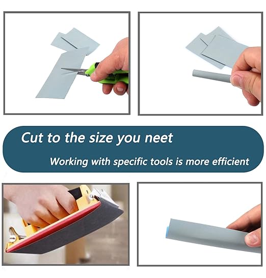 20Pcs 9 x 3.6 Inchs 7000 Grit Wet and Dry Handmade Universal Sanding Sheets, Suitable for Woodworking Furniture/Automobiles/Metal/Lacquer Polishing Sandpaper