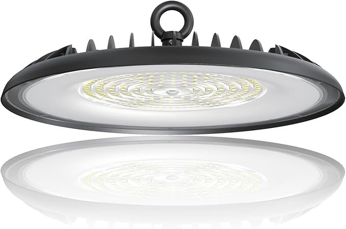 200W LED High Bay Light 22,000LM,5000K UFO LED Lights Commercial Shop High Bay Lighting IP65 Waterproof,Energy Saving for Warehouse/Garden/Hotel/Mall/Barn/Factory UL-Listed