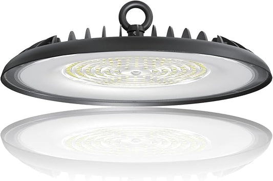 200W LED High Bay Light 22,000LM,5000K UFO LED Lights Commercial Shop High Bay Lighting IP65 Waterproof,Energy Saving for Warehouse/Garden/Hotel/Mall/Barn/Factory UL-Listed