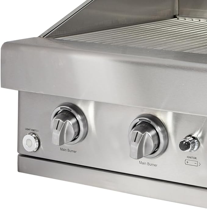 Turbo 26-inch 3-Burner Built-In BBQ Gas Grill - Propane