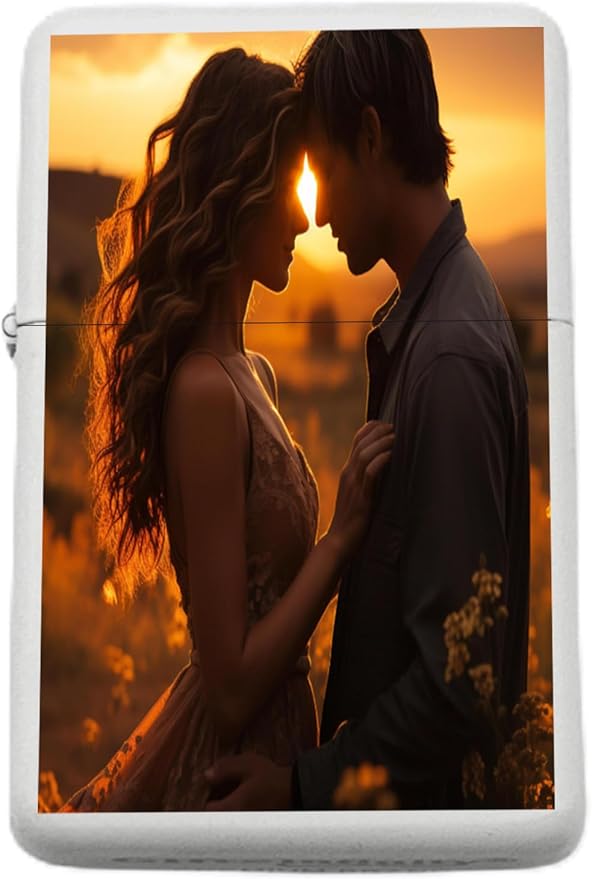 Custom s Infinity Lighter! Personalize Lighter with Your Photo or Logo! Customized - Christmas, Halloween & Valentines Day Gift (White)