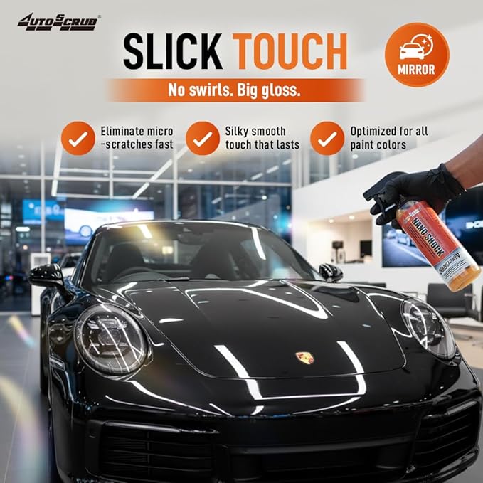 Nanoskin NANO SHOCK One-Step Ceramic Shield & Gloss 30 Gallons – SiO2 Spray Sealant, Clay Lubricant & Hydrophobic Coating | Easy Spray-On Wipe-Off Gloss for Cars, Trucks & RVs