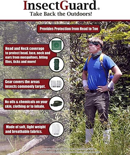 Permethrin Treated Repels Tick Mosquitoes Flies Chiggers & More Insect Repellent Extra Wide Complete Package1 (Black XW)