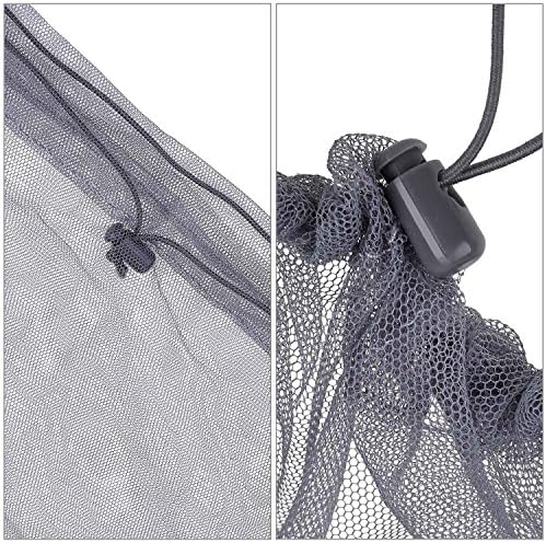 HESTYA 4 Pack Mosquito Head Net Mesh Face Cover Outdoor, Grey
