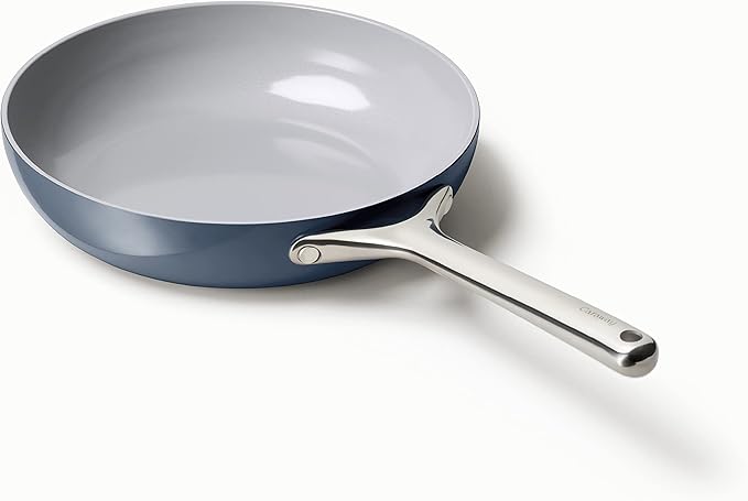 Caraway Nonstick Ceramic Frying Pan (2.7 qt, 10.5") - Non Toxic, PTFE & PFOA Free - Oven Safe & Compatible with All Stovetops (Gas, Electric & Induction) - Navy