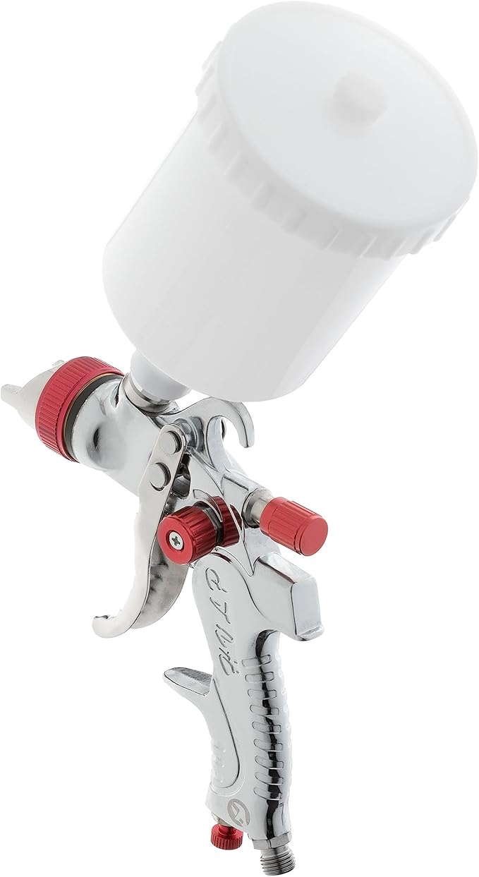 INTERTOOL HVLP Air Spray Gun with 1.3/1.4/1.7 mm Nozzles - Sprayer for Car Paint, Automotive, Home, Furniture - Top & Base Coat, Clear Coat, Varnish, Primer, Stain, Lacquer - PT08-0153