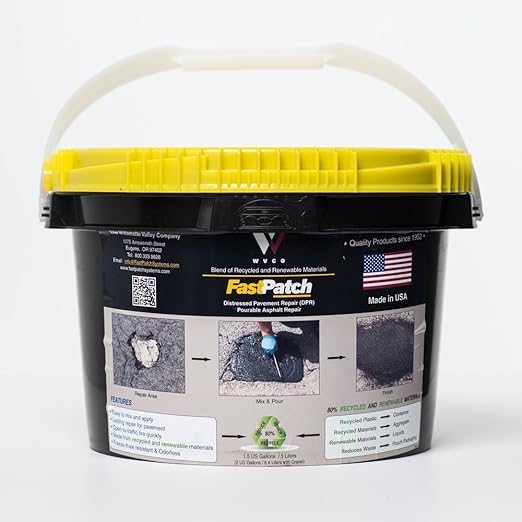 FASTPATCH DPR Pourable Asphalt Repair 3-Gal Kit - Polymeric Asphalt Patch