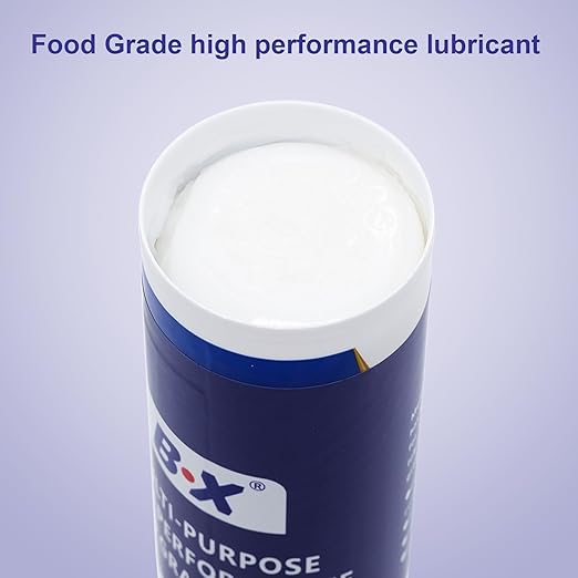 Multi-Purpose Food Grade Grease Tube for Food Plant Machineries Silicone Grease Lubricant for Plumbers Boat Accessories, Trucking, and Wheel Bearing 14.1oz x10 Packs…