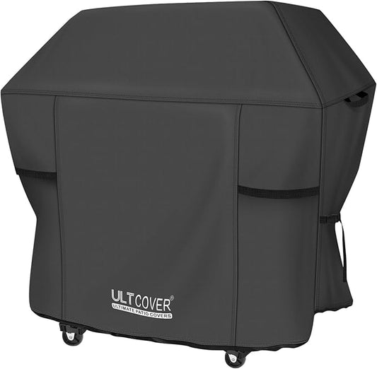 ULTCOVER Waterproof Grill Cover 48 inch, Heavy Duty BBQ Cover for 2-3 Burners Outdoor Gas Barbecue Grill, Black