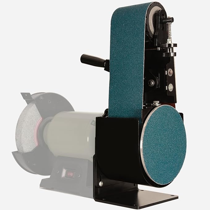 4"x 36" Belt Sander Attachment for Bench Grinder, 4x36-inch Belt and 7-inch Disc for 8"/10" inch Bench Grinder, BD3647