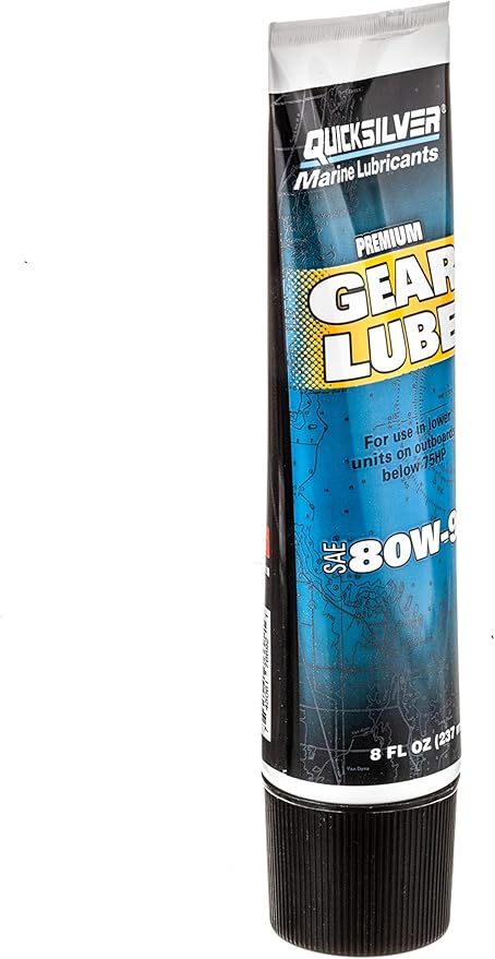 Quicksilver by Mercury Marine 80W-90 Premium Gear Lube, Marine Engine, 9 Oz. (Pack of 3)