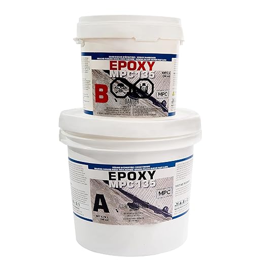 MPC-135 Epoxy Crack Filler, Fast-Curing Epoxy Filler Kit for Versatile Use, Clear