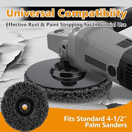 4-1/2 Inch Paint Eater Replacement Discs - for Rotating Palm Sanders 0513041, Heavy-Duty Spun-Fiber Discs for Paint/Rust/Varnish Removal, Gentle on Surfaces