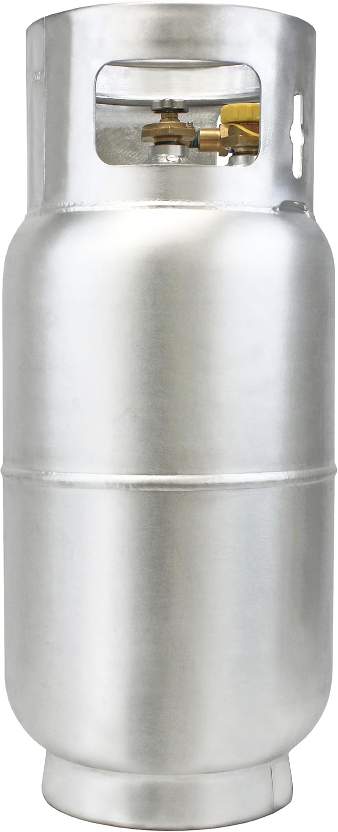 Flame King 33.5lb Aluminum Forklift Propane Tank with Gauge, DOT and TC Compliant, Lightweight, Rugged-Designed