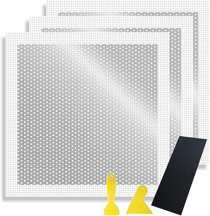 8 inch Drywall Repair Patch, Wall Patch Repair Kit, Self Adhesive Wall Fiber Mesh Repair, Large Hole Sheet Rock Patch for Drywall, Aluminum Metal Sheetrock Ceiling Dry Patch for Drywall Plaster