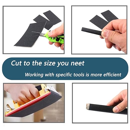 30Pcs 9 x 3.6 Inchs 180 Grit Wet and Dry Handmade Universal Sanding Sheets, Suitable for Woodworking Furniture/Automobiles/Metal/Lacquer Polishing Sandpaper