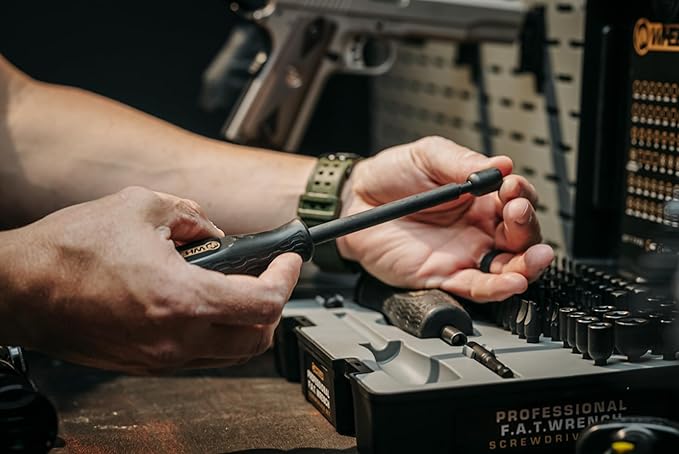 Wheeler Engineering 100-Piece Professional Screwdriver Set with Steel Construction, Metric and Standard Sizes, Storage Case, for Gunsmithing and Maintenance