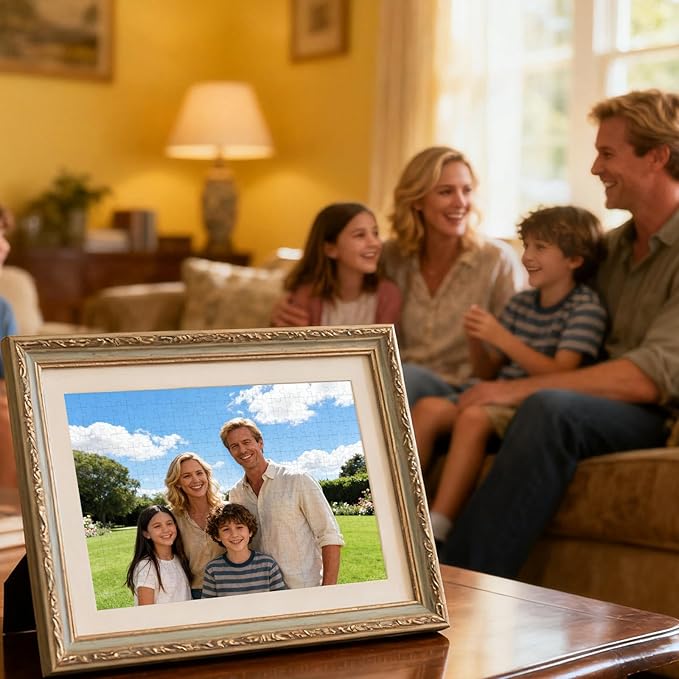 Custom Puzzles from Photos 300/500/1000 Piece - Personalized Jigsaw Puzzles for Adults & Kids with Picture & Text - Custom Family, Friends, Wedding, Graduation, Christmas, Birthday Gift