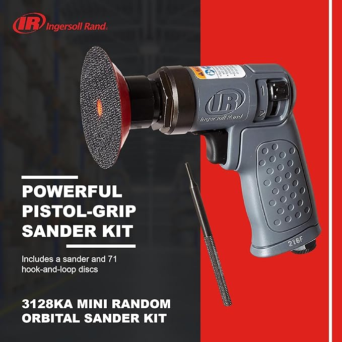 Ingersoll Rand 3128KA Mini Random Orbital Sander Kit