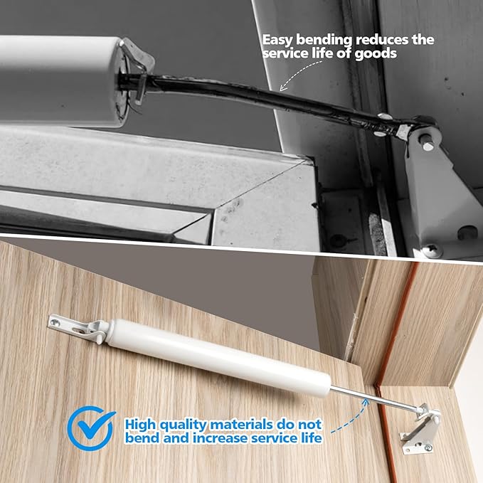Screen and Storm Door Closer Kit, Closer for Heavy Storm Doors | Screen and Storm Door Push Button Latch Set | Storm Door Protector Chain and Spring (White-Only Closer), MGPneumatic001
