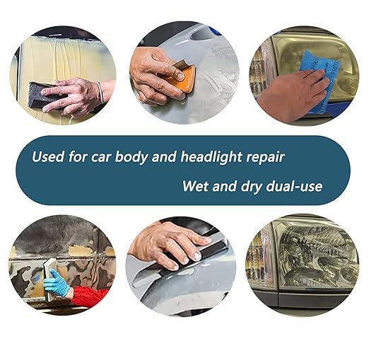 60 Pcs 9x3.6 Inch 10 Grit Mixed Packing Wet and Dry Sandpaper Sheets, Woodworking Furniture/Automobiles/Metal/Lacquer Polishing Sanding Sheets, 80/120/240/400/600/800/1000/1500/2000/3000 Grit