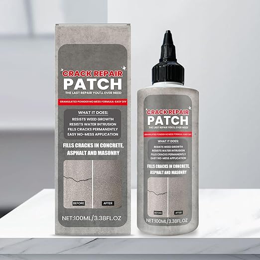 Liquid Cement Crack Filler - Quick Drying Sealant Waterproof Caulking Glue - Driveway Floor Crack Repair | for Asphalt Walkways Patios Terraces Wall Roofs