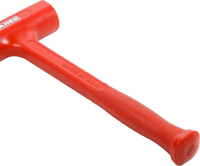 ARES 23049 – 8oz Slim Line Deadblow Hammer – Heavy Head Delivers Powerful Striking Force – Slim Profile Head Design for Greater Impact Accuracy - Made in USA