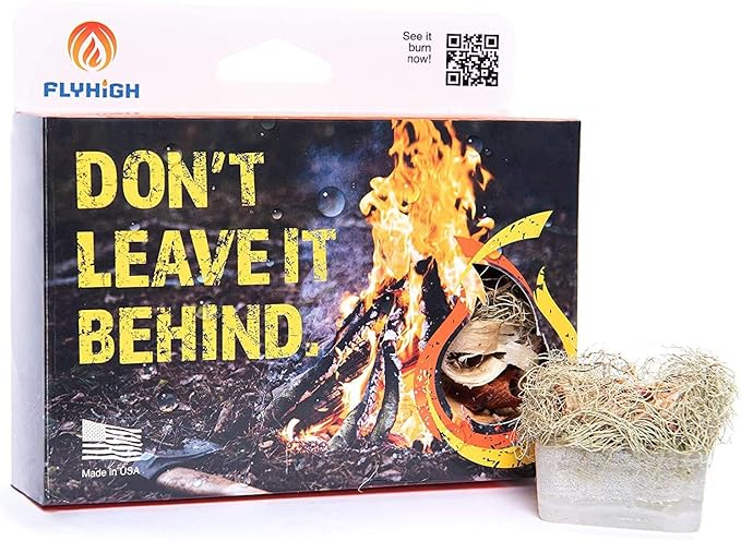 Flyhigh Fire Cubes: Quick Ignition, Eco-Friendly, Waterproof. Perfect for Camping, BBQs, and Fireplaces. Come Experience The Power of Light