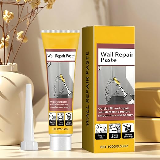 Wall Crack Filler - 100g Quick Drying Maintenance Fix Filler | Ceiling Hole Cover Paste,for Living Room Bedroom Bathroom Kitchen Balcony Basement Garage