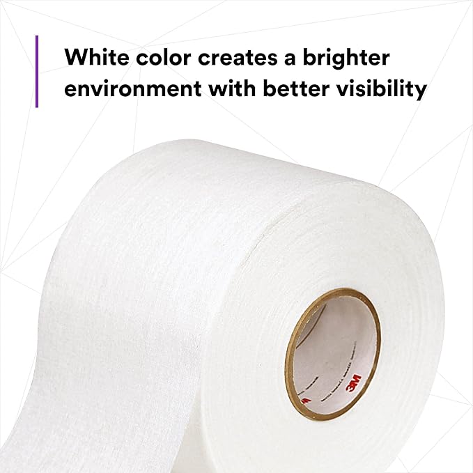 3M Dirt Trap Protection Material 36850, White Color, Nonwoven, Overspray Protection, Traps Dust and Debris, Clean, 6 in x 300 ft
