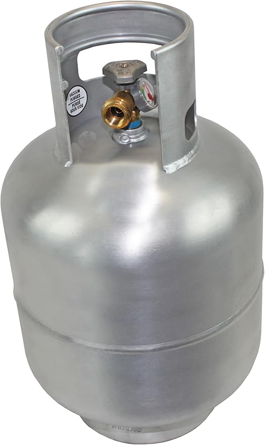 Flame King 20LB Aluminum Propane Tank with Gauge & OPD Valve, Corrosion-Resistant and Rust-Free, Lightweight, Great for Marine Applications, Grills and BBQs, Camping, Fishing, & Outdoor Activities