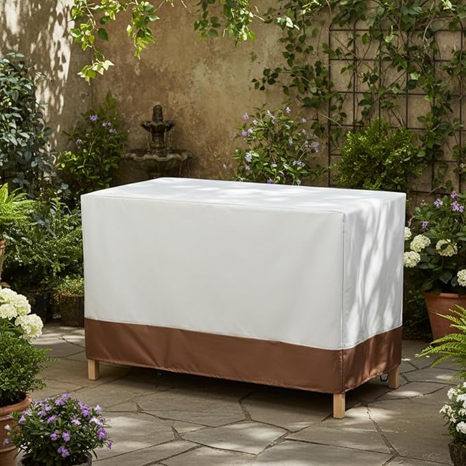 BreezeHug 2 Pcs Outdoor Raised Garden Bed Cover for Winter (Only Cover), Waterproof Raised Planter Boxes Stand Covers Heavy-duty Garden Bed Covers, Protection for Winter Snow, Frost, 48 x 24 x 30 Inch