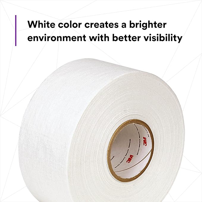 3M Dirt Trap Protection Material 36849, White Color, Nonwoven, Overspray Protection, Traps Dust and Debris, Clean, 4 in x 300 ft