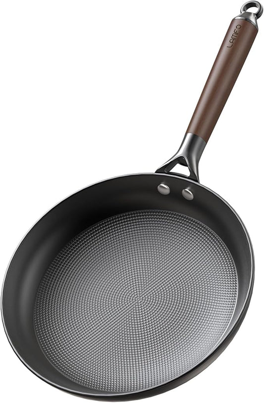 10" Cast Iron Skillet, Nonstick Frying Pans with Detachable Handle, Oven & Dishwasher Safe, Works with All Gas, Electric and Induction Stoves