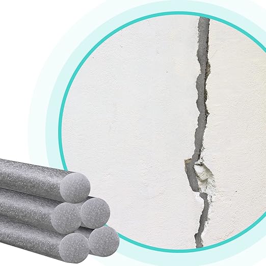 1/2" Diameter x 80' Length Backer Rod Caulk Saver Foam Backer Rod for Gaps and Joints Backing Concrete Filler