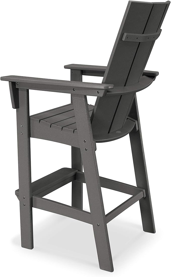 POLYWOOD® Modern Adirondack Bar Chair, Lime