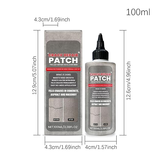 Liquid Cement Crack Filler,Self-Leveling High Elasticity Sealant Caulking Glue - Cement Repair Filler Caulk Sealant | for Asphalt Walkways Patios Terraces Wall Roofs
