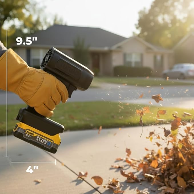 Electric Cordless Leaf Blower, 150,000 RPM Turbo, 200 Mph, High-Power Blower, Portable Handheld Leaf Blower for Patio Cleaning, Lawn Care, Blowing Leaves (for Milwaukee)