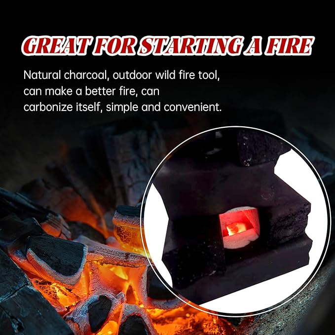 Charcoal for Grilling Suitable for Dining and Family Gatherings Party BBQ Charcoal 100% Natural Smokeless (10 LB)